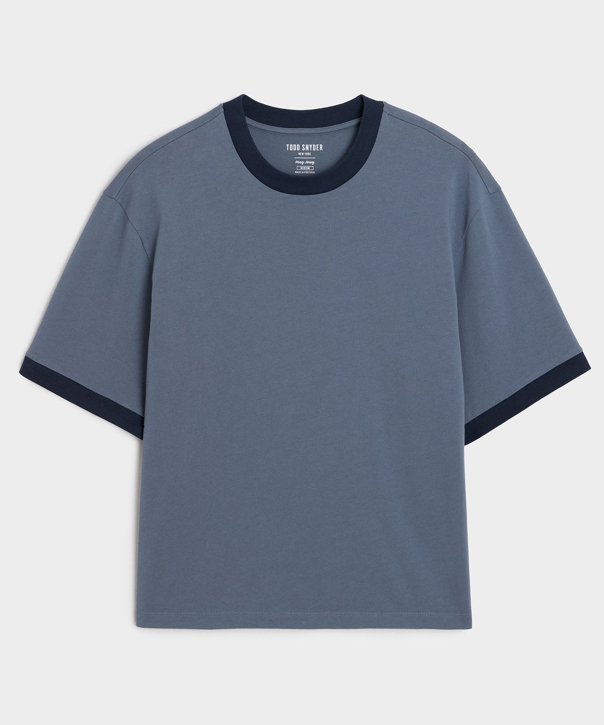 Todd Snyder Boxy Jersey Ringer Tee - Deep Springs