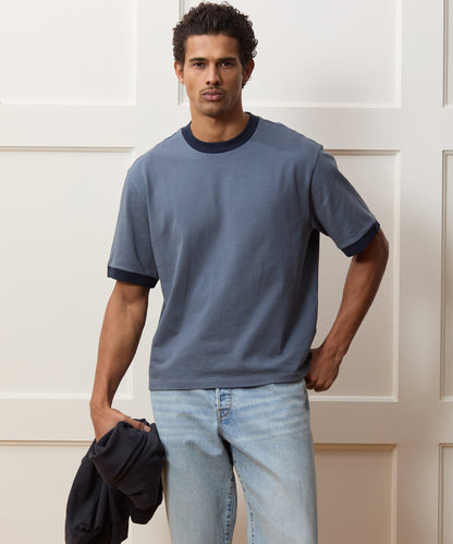 Todd Snyder Boxy Jersey Ringer Tee - Deep Springs