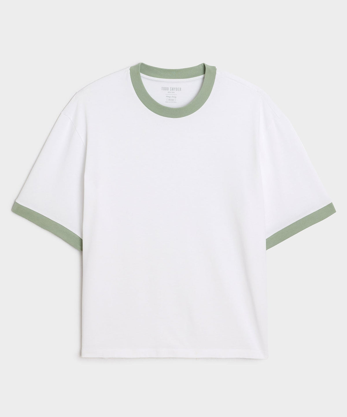 Todd Snyder Boxy Jersey Ringer Tee - Simply White