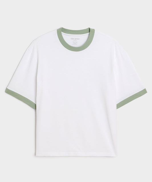Todd Snyder Boxy Jersey Ringer Tee - Simply White