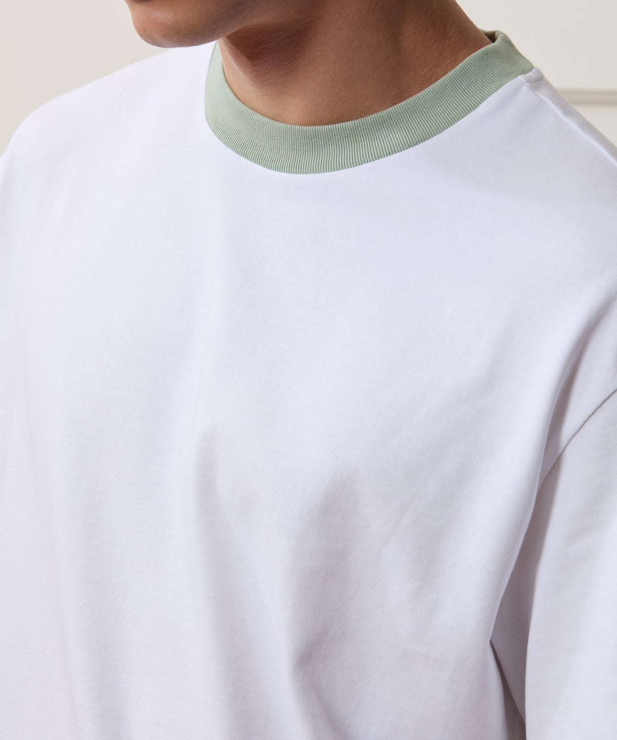 Todd Snyder Boxy Jersey Ringer Tee - Simply White