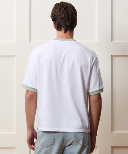 Todd Snyder Boxy Jersey Ringer Tee - Simply White