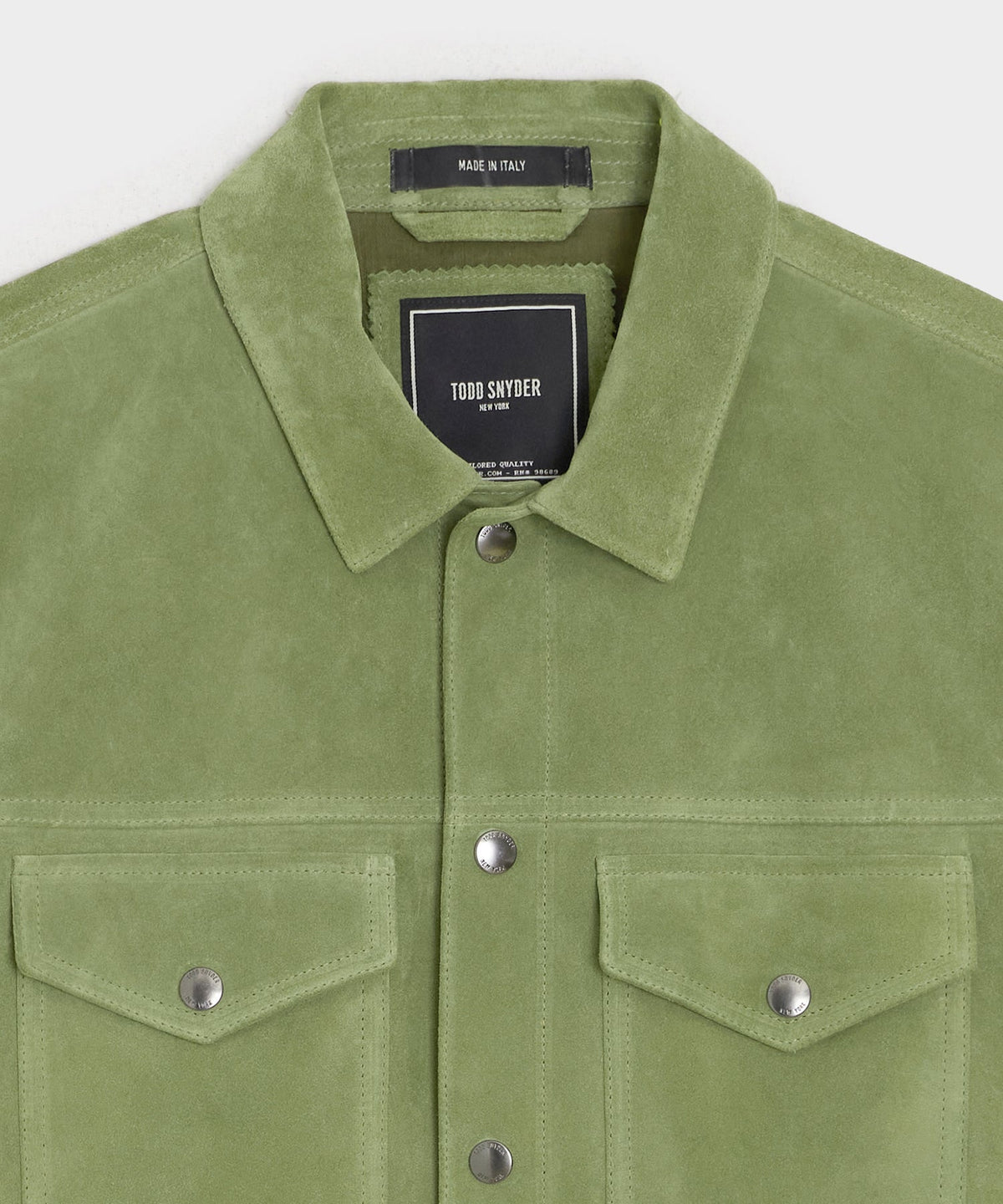 Todd Snyder Italian Suede Dylan Jacket - Desert Sage