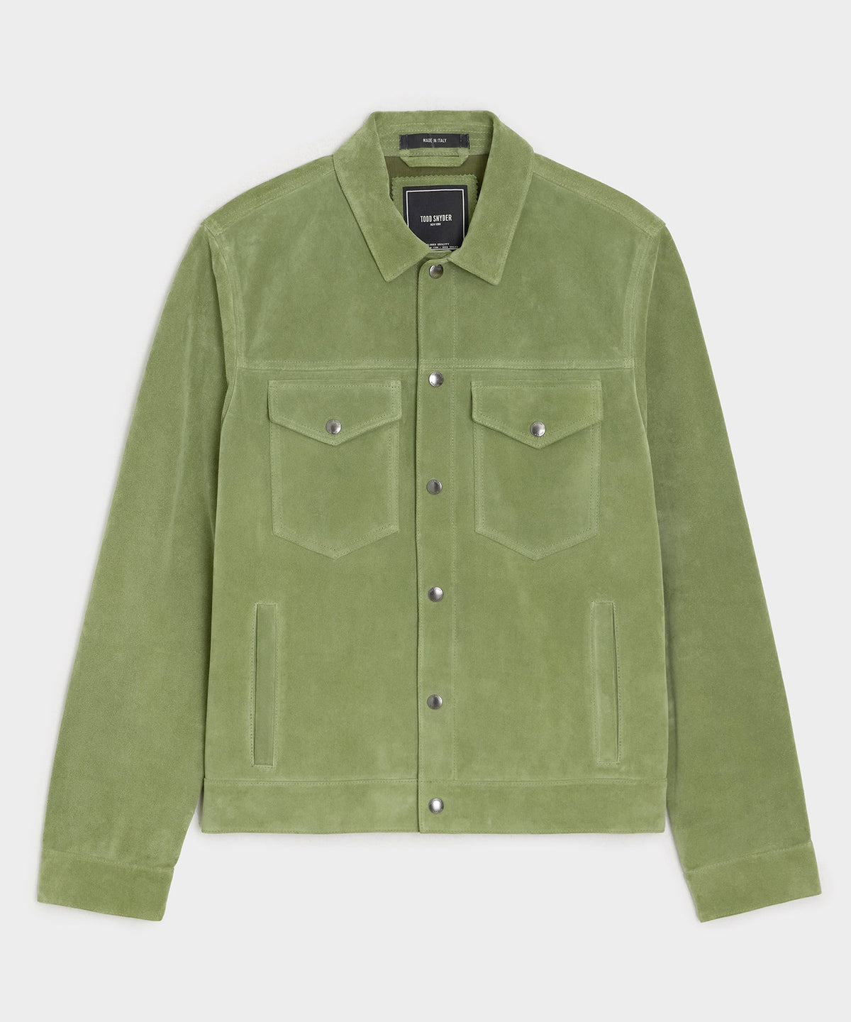 Todd Snyder Italian Suede Dylan Jacket - Desert Sage