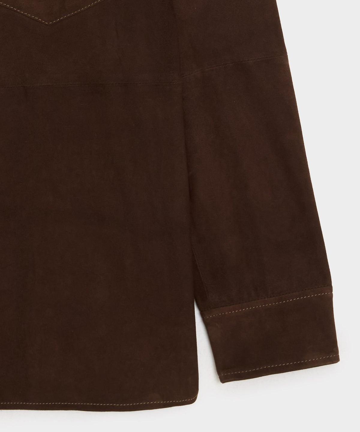 Todd Snyder Italian Suede Western Shirt Jacket - Brown