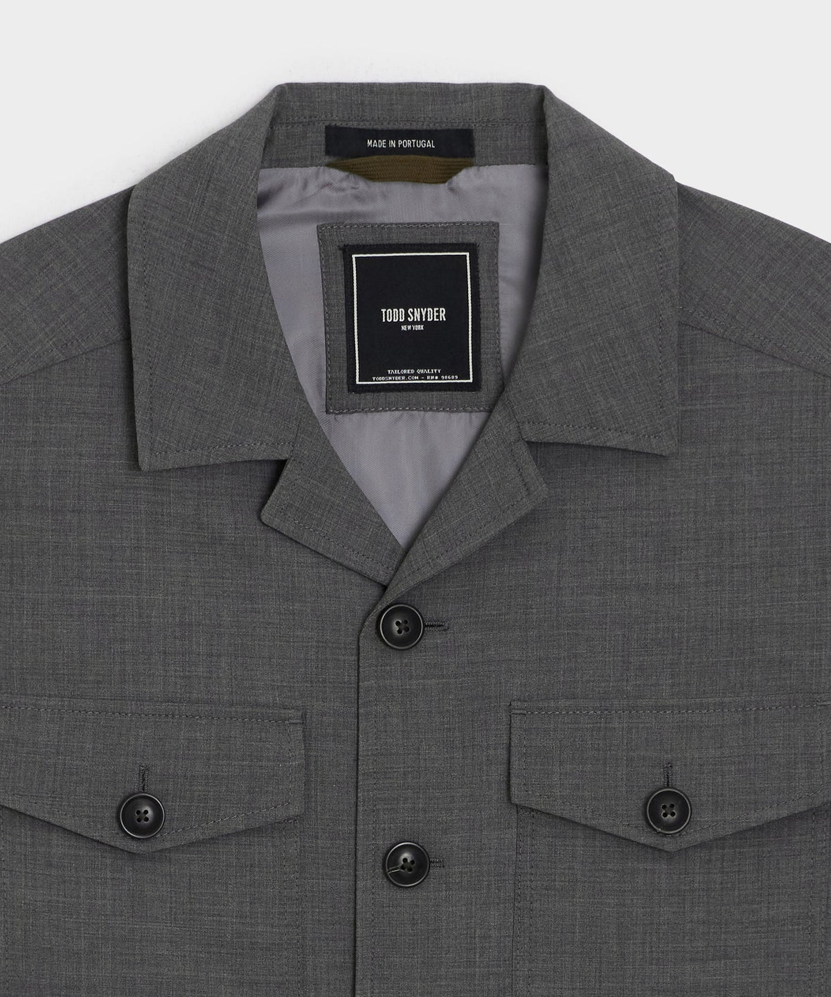 Todd Snyder Tropical Wool Eisenhower Jacket - Charcoal