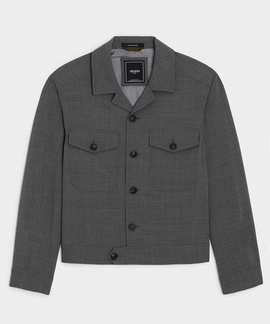 Todd Snyder Tropical Wool Eisenhower Jacket - Charcoal
