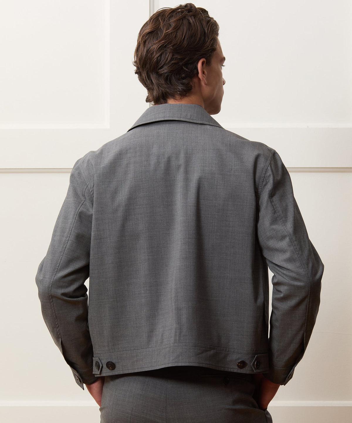 Todd Snyder Tropical Wool Eisenhower Jacket - Charcoal