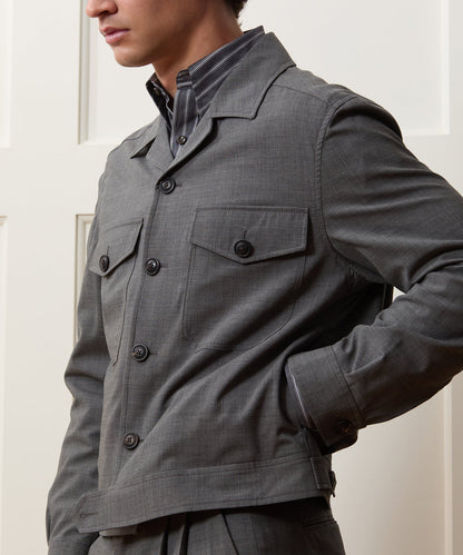 Todd Snyder Tropical Wool Eisenhower Jacket - Charcoal