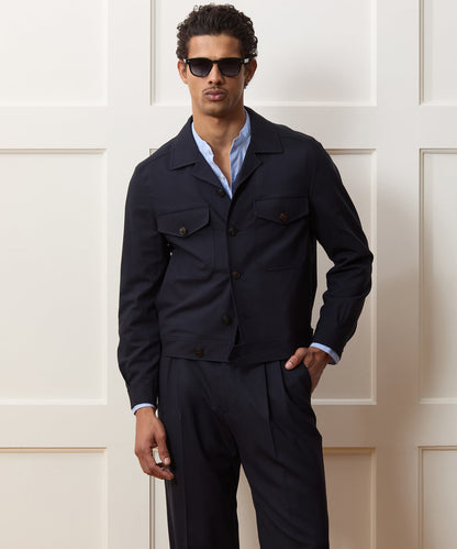 Todd Snyder Tropical Wool Eisenhower Jacket - Navy