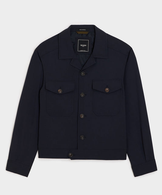Todd Snyder Tropical Wool Eisenhower Jacket - Navy