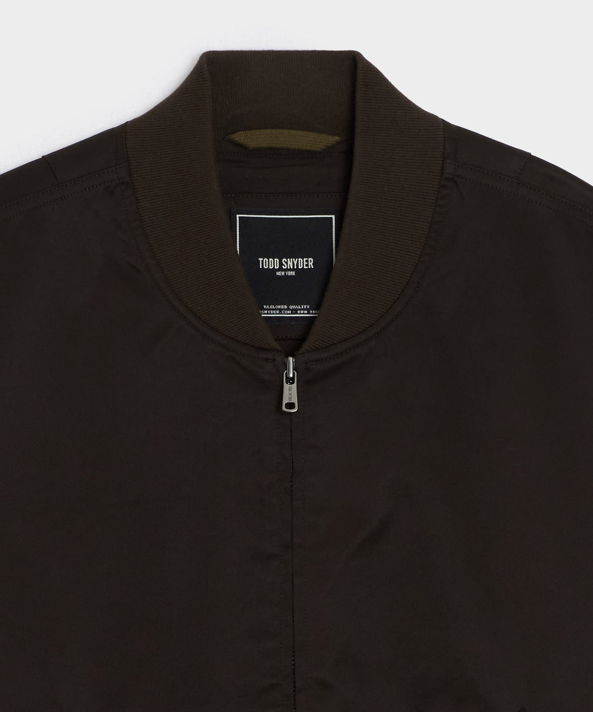Todd Snyder Satin Flight Jacket - Burgundy