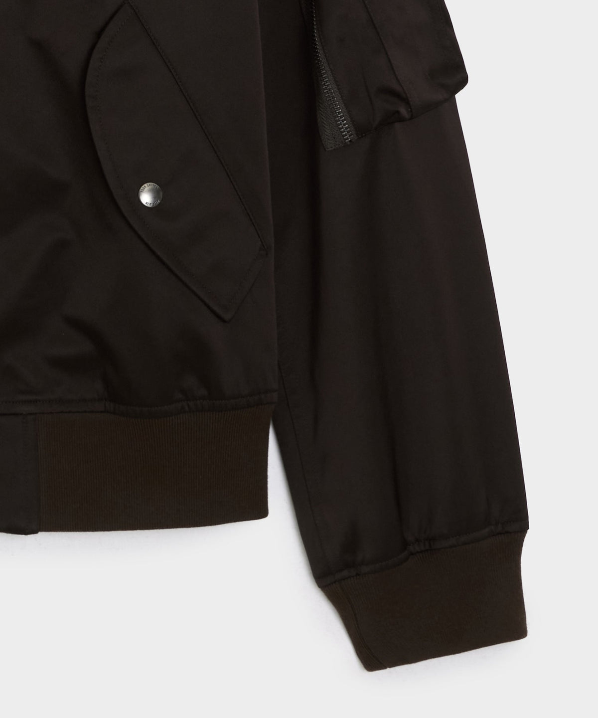 Todd Snyder Satin Flight Jacket - Burgundy