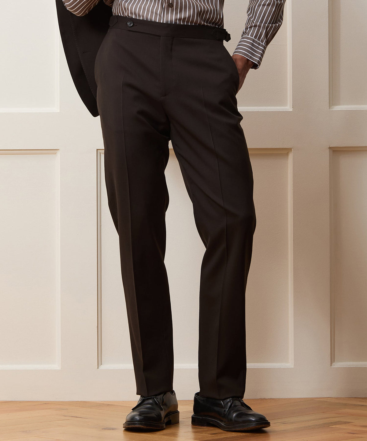 Todd Snyder Italian Gabardine Side Tab Trouser - Caviar
