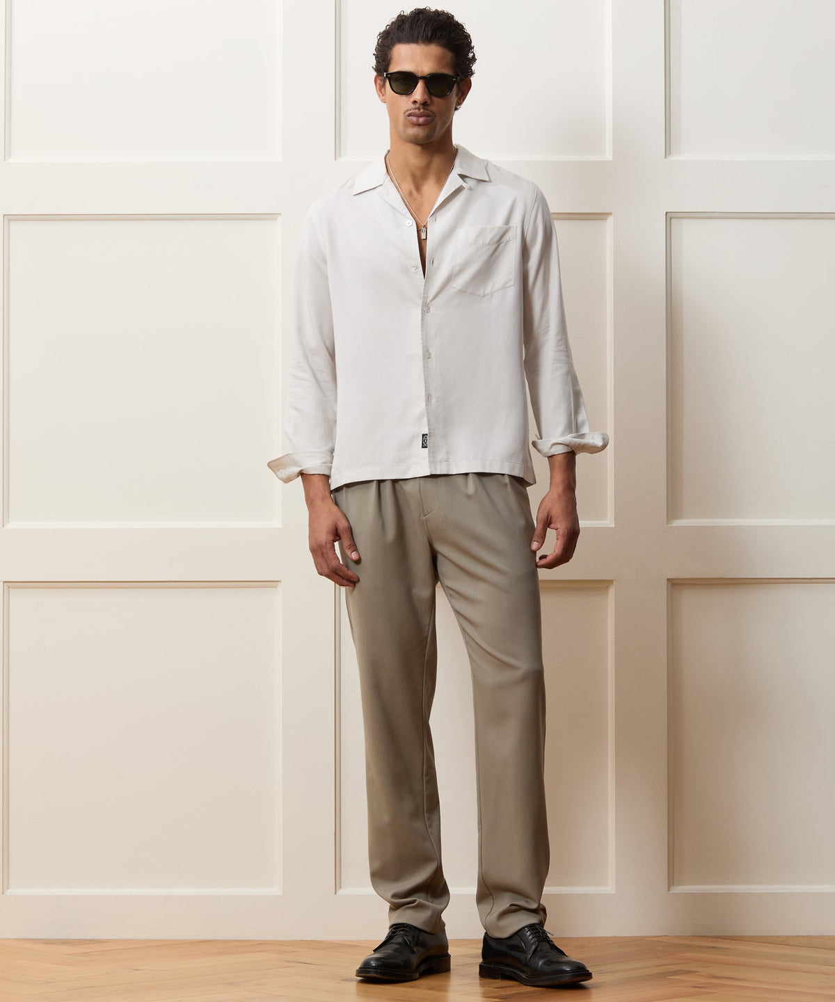 Todd Snyder Sueded Tencel Hollywood Shirt - Cream