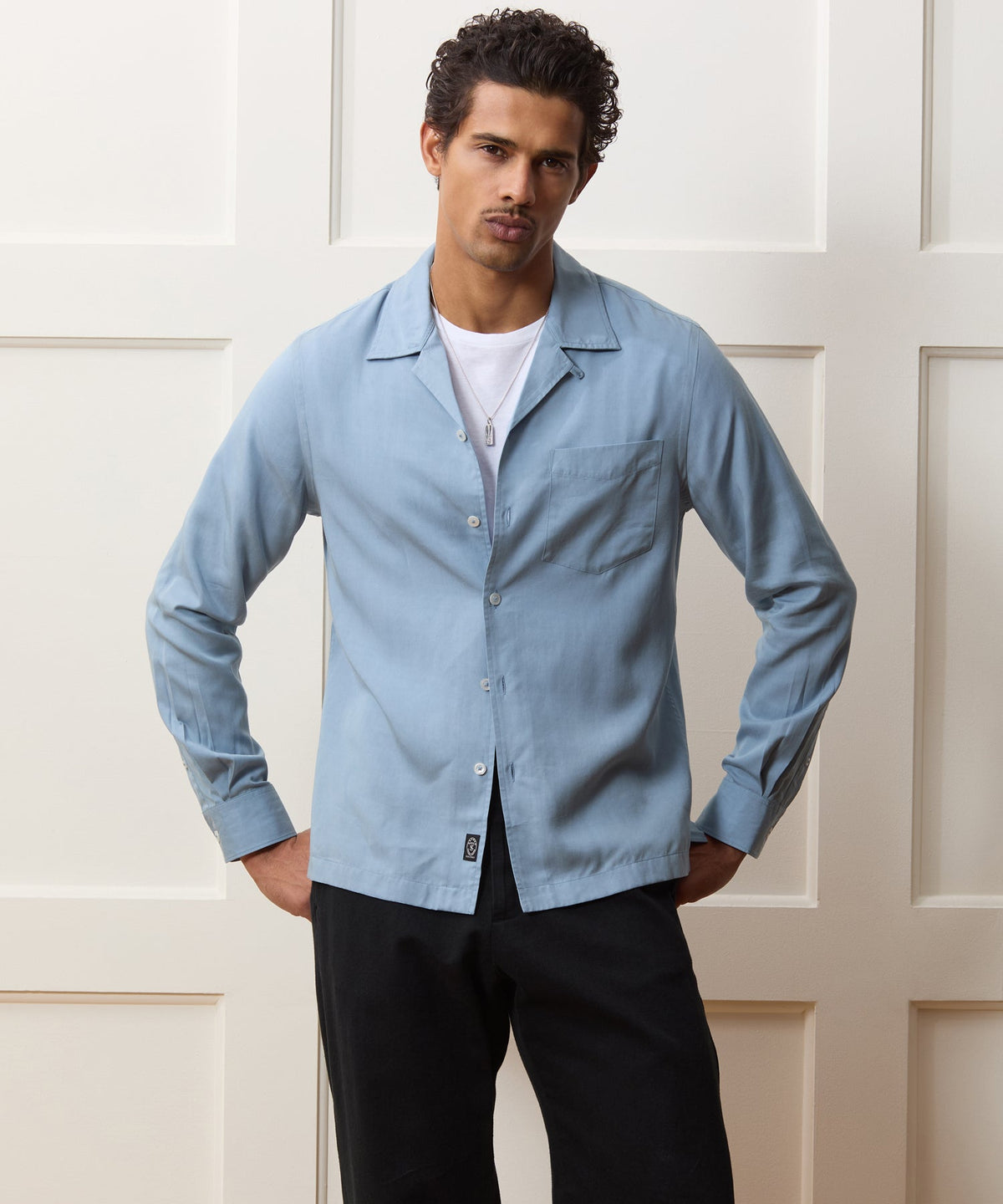 Todd Snyder Sueded Tencel Hollywood Shirt - Light Blue