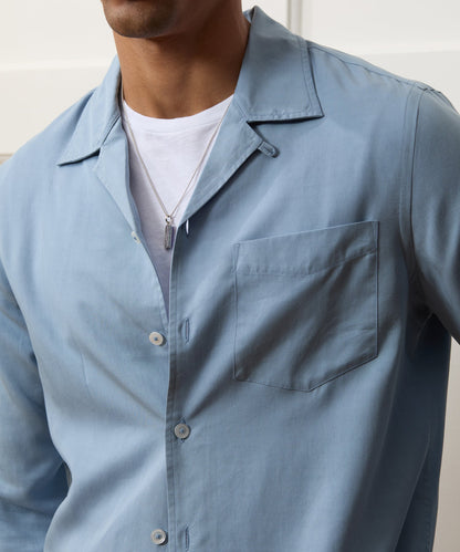 Todd Snyder Sueded Tencel Hollywood Shirt - Light Blue