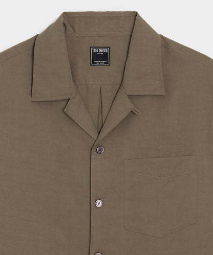Todd Snyder Sueded Tencel Hollywood Shirt - Taupe