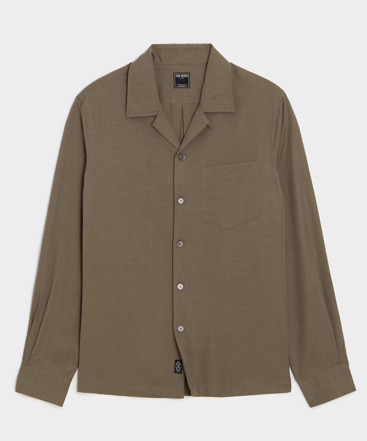 Todd Snyder Sueded Tencel Hollywood Shirt - Taupe