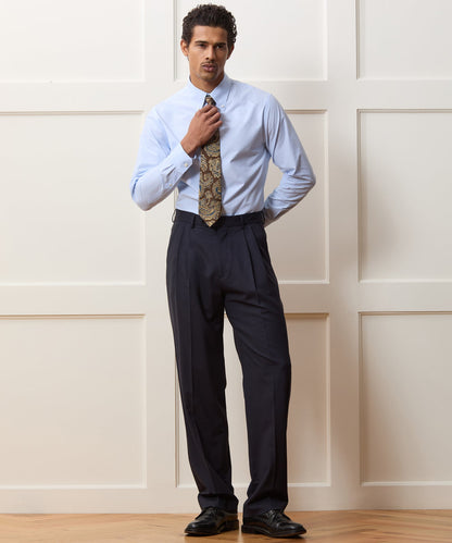 Todd Snyder Cotton Twill Button-Down Dress Shirt - Blue