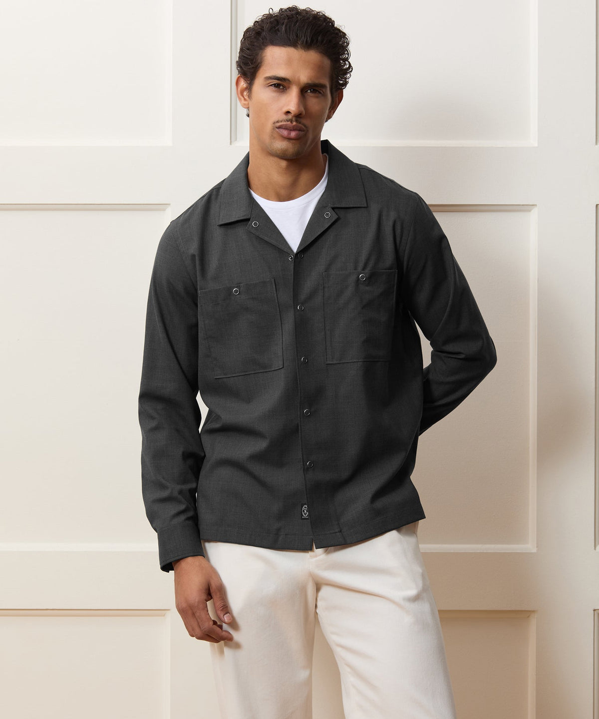 Todd Snyder Merino Mechanic Shirt - Charcoal