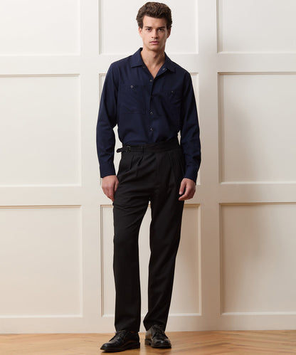 Todd Snyder Merino Mechanic Shirt - Navy