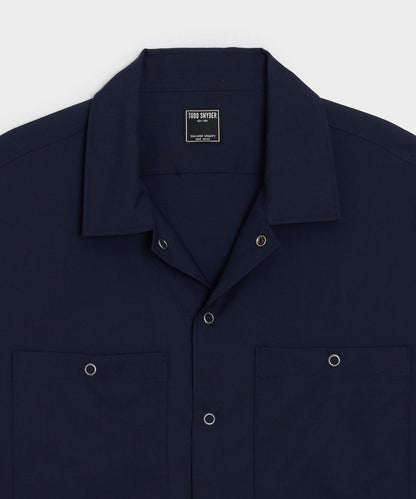 Todd Snyder Merino Mechanic Shirt - Navy