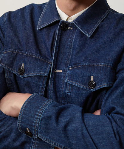 Todd Snyder Denim Military Overshirt - Indigo