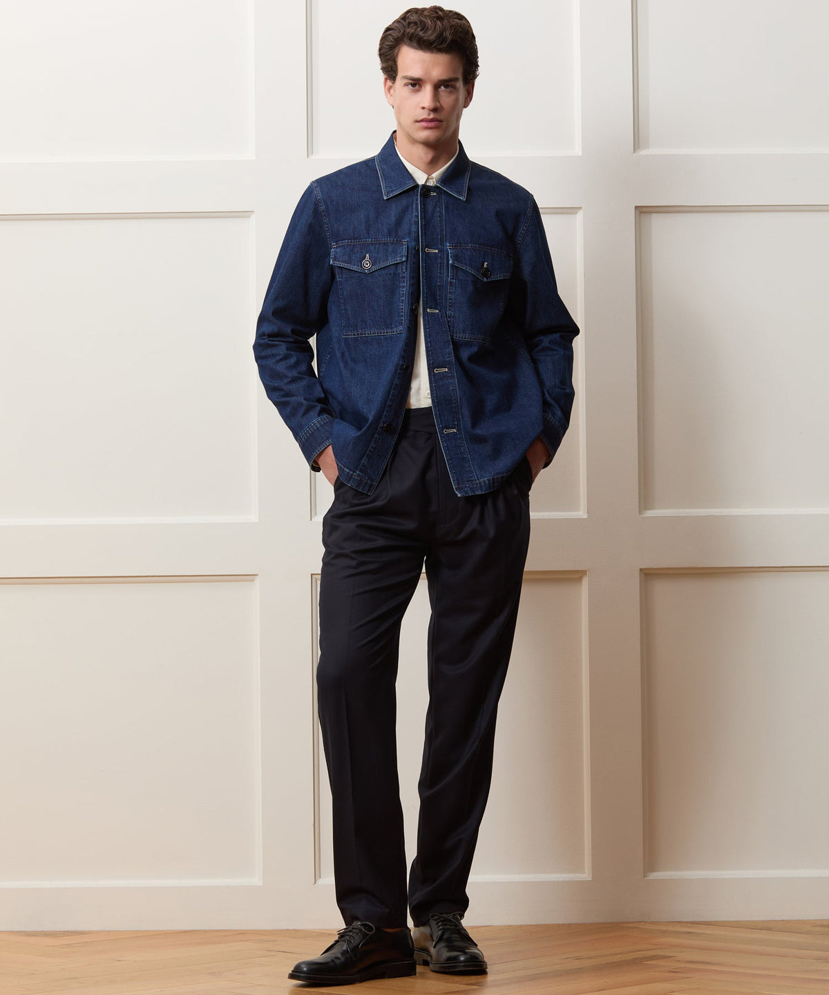 Todd Snyder Denim Military Overshirt - Indigo