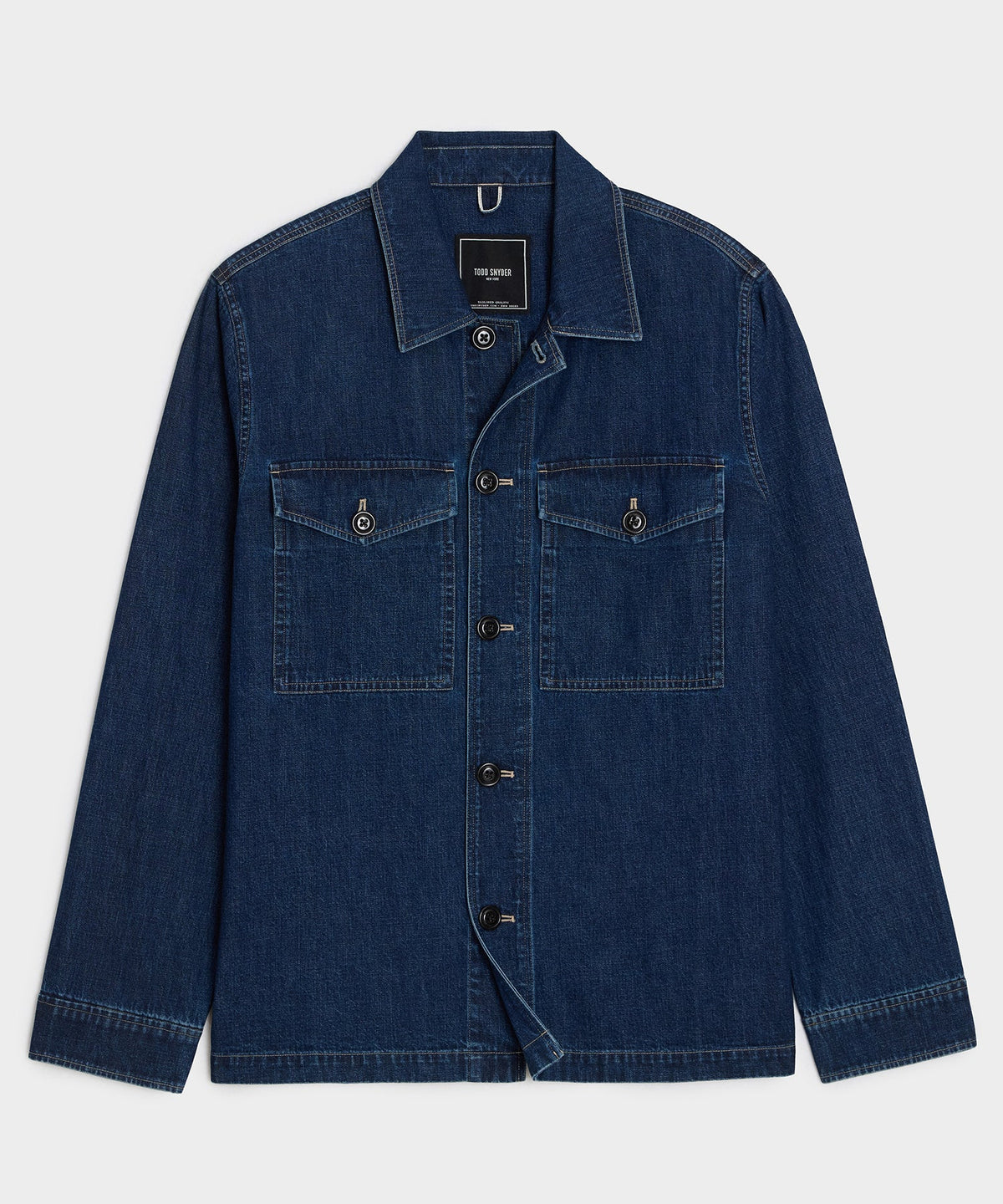Todd Snyder Denim Military Overshirt - Indigo