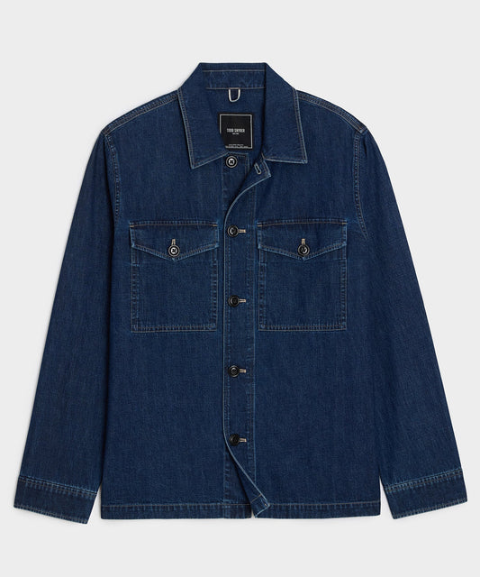 Todd Snyder Denim Military Overshirt - Indigo