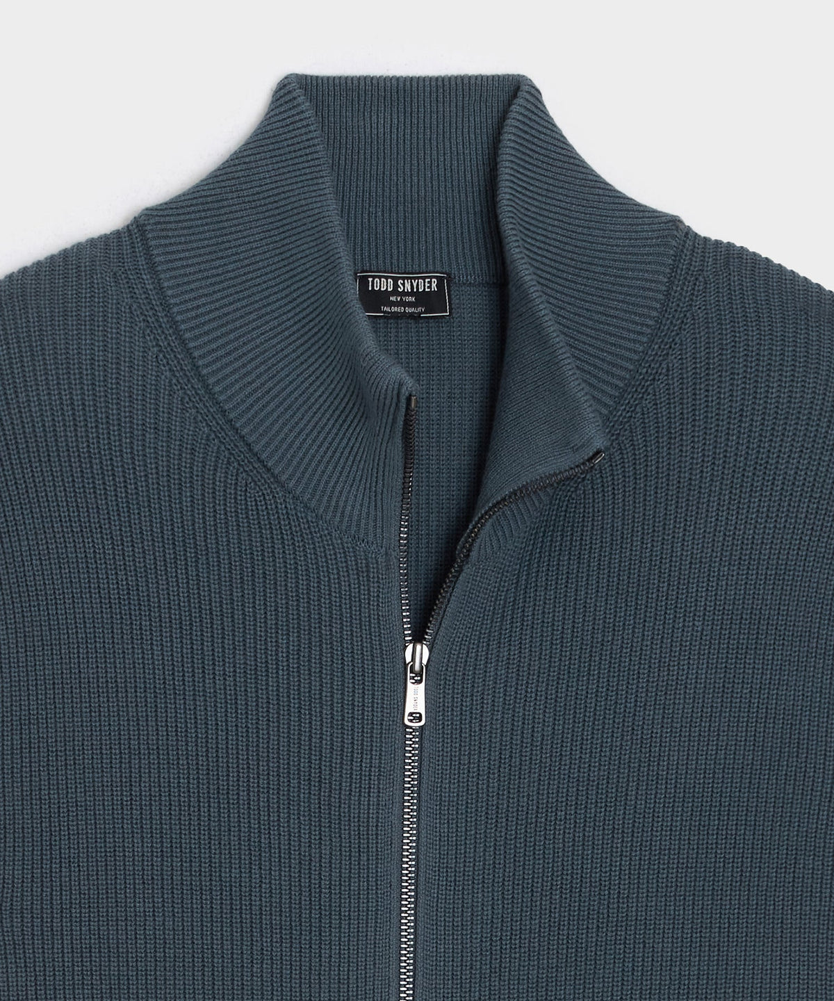 Todd Snyder Beechwood Full-Zip Sweater - Dark Graphite