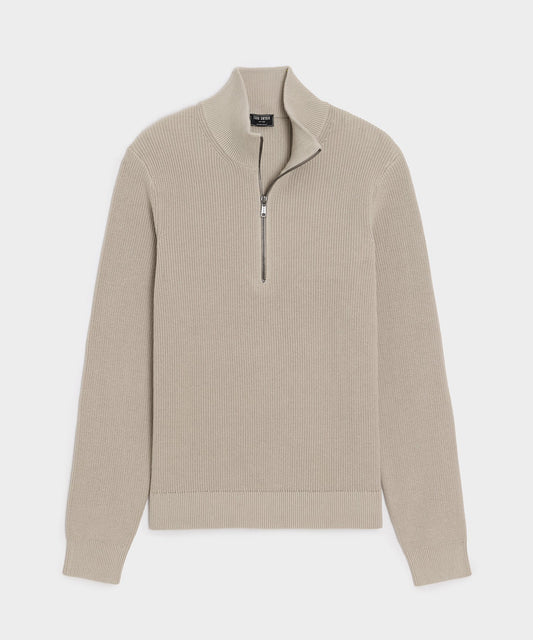 Todd Snyder Beechwood Quarter-Zip Sweater - Stone