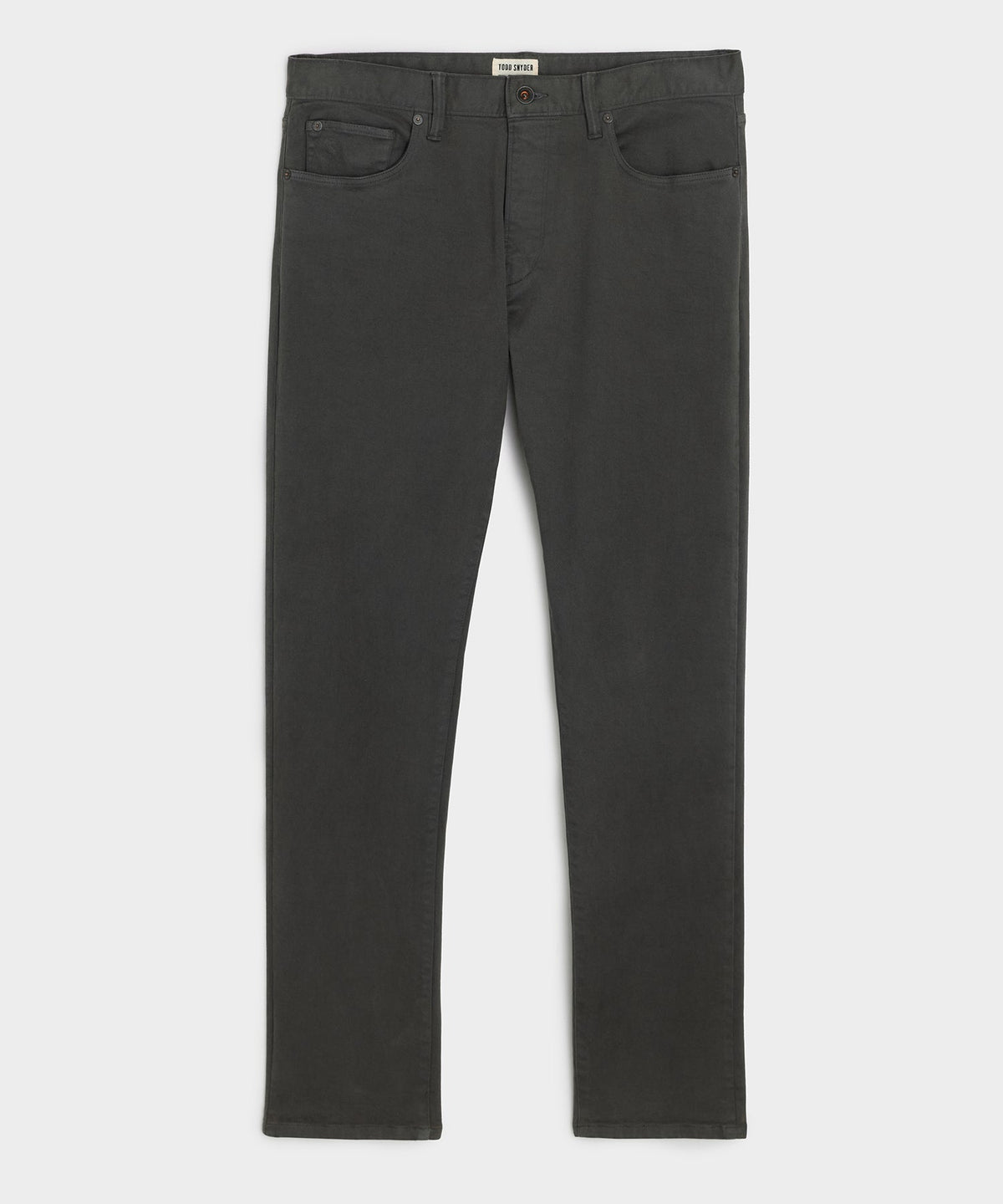 Todd Snyder Slim Fit 5-Pocket Chino - Dark Granite