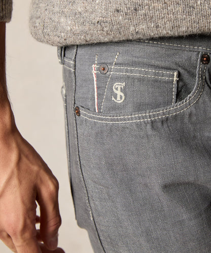 Todd Snyder Slim Lightweight Japanese Selvedge Jean - Charcoal