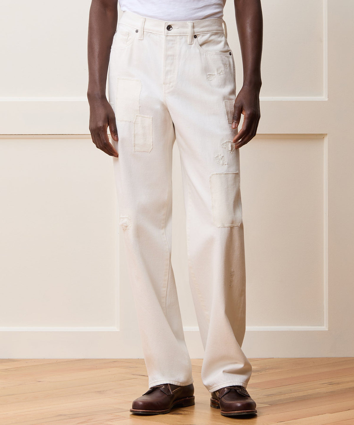 Todd Snyder Relaxed Selvedge Jean - White