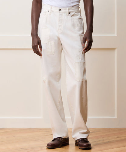 Todd Snyder Relaxed Selvedge Jean - White