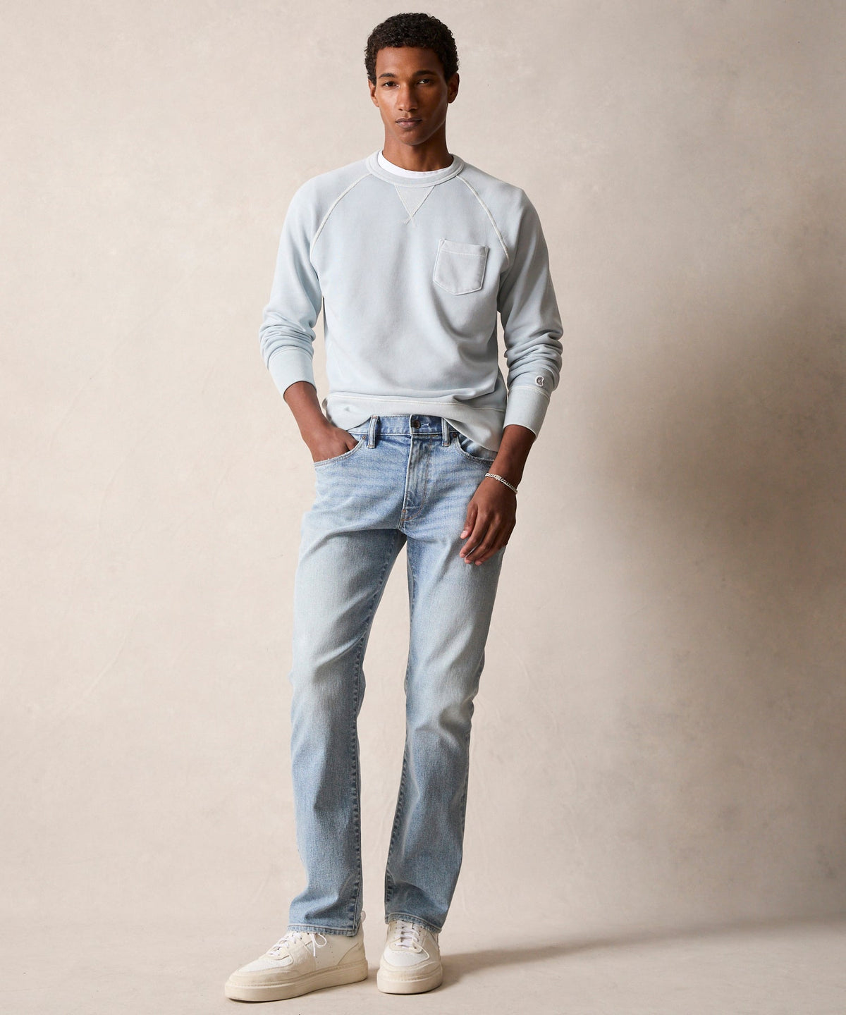 Todd Snyder Straight Fit Stretch Jean - Blue