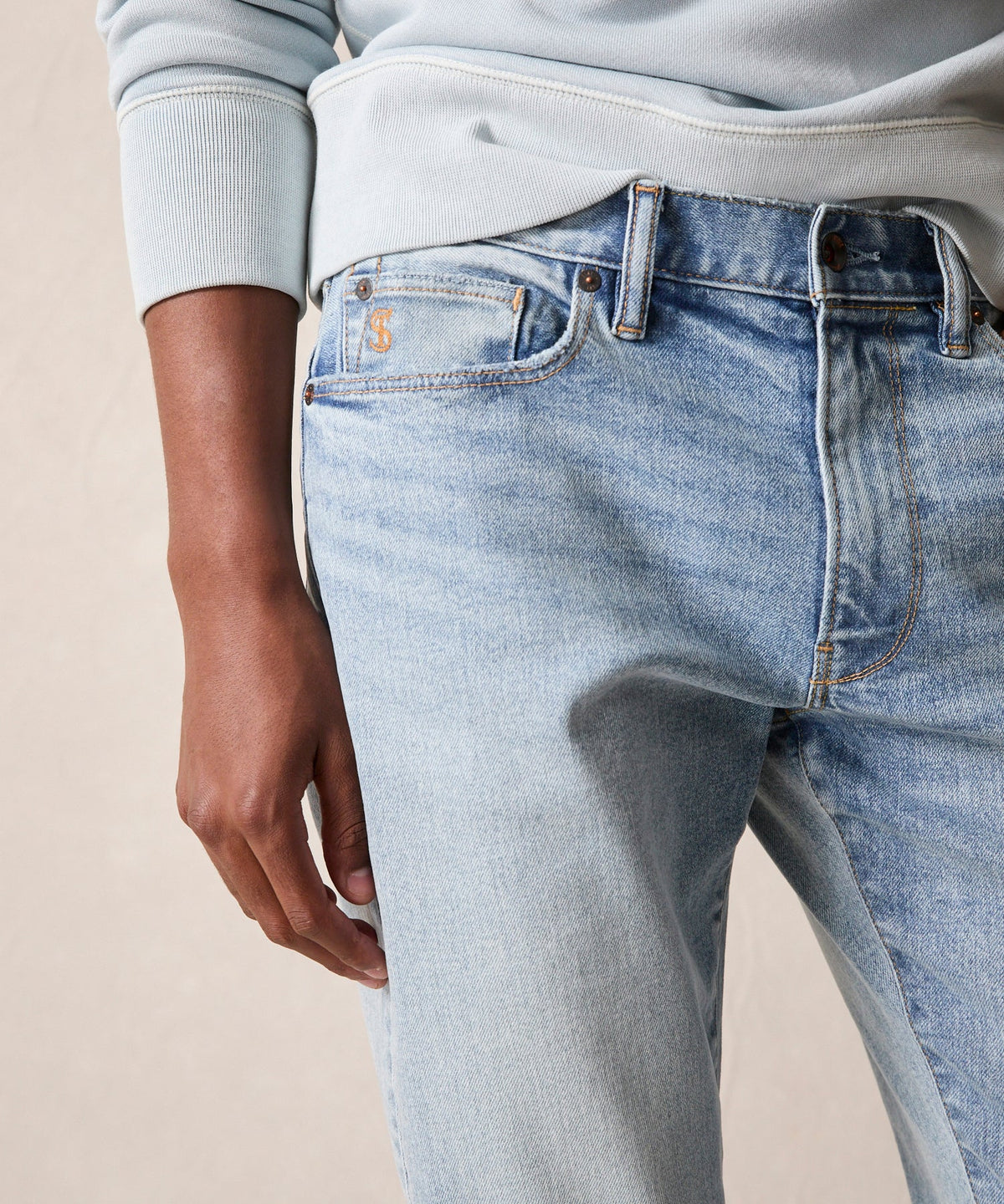 Todd Snyder Straight Fit Stretch Jean - Blue
