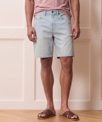 Todd Snyder 8" Relaxed Denim Short - Light Indigo