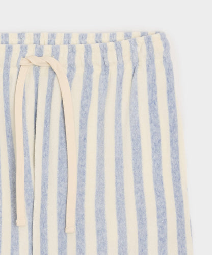 Todd Snyder 6" Striped Terry Short - Light Blue