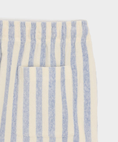 Todd Snyder 6" Striped Terry Short - Light Blue
