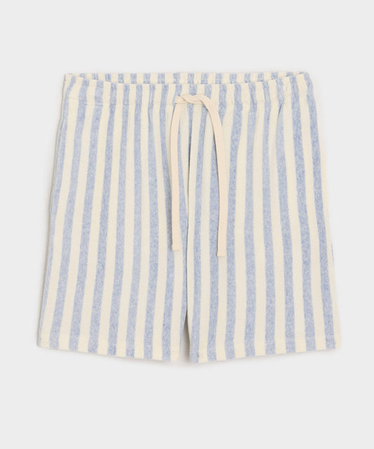 Todd Snyder 6" Striped Terry Short - Light Blue