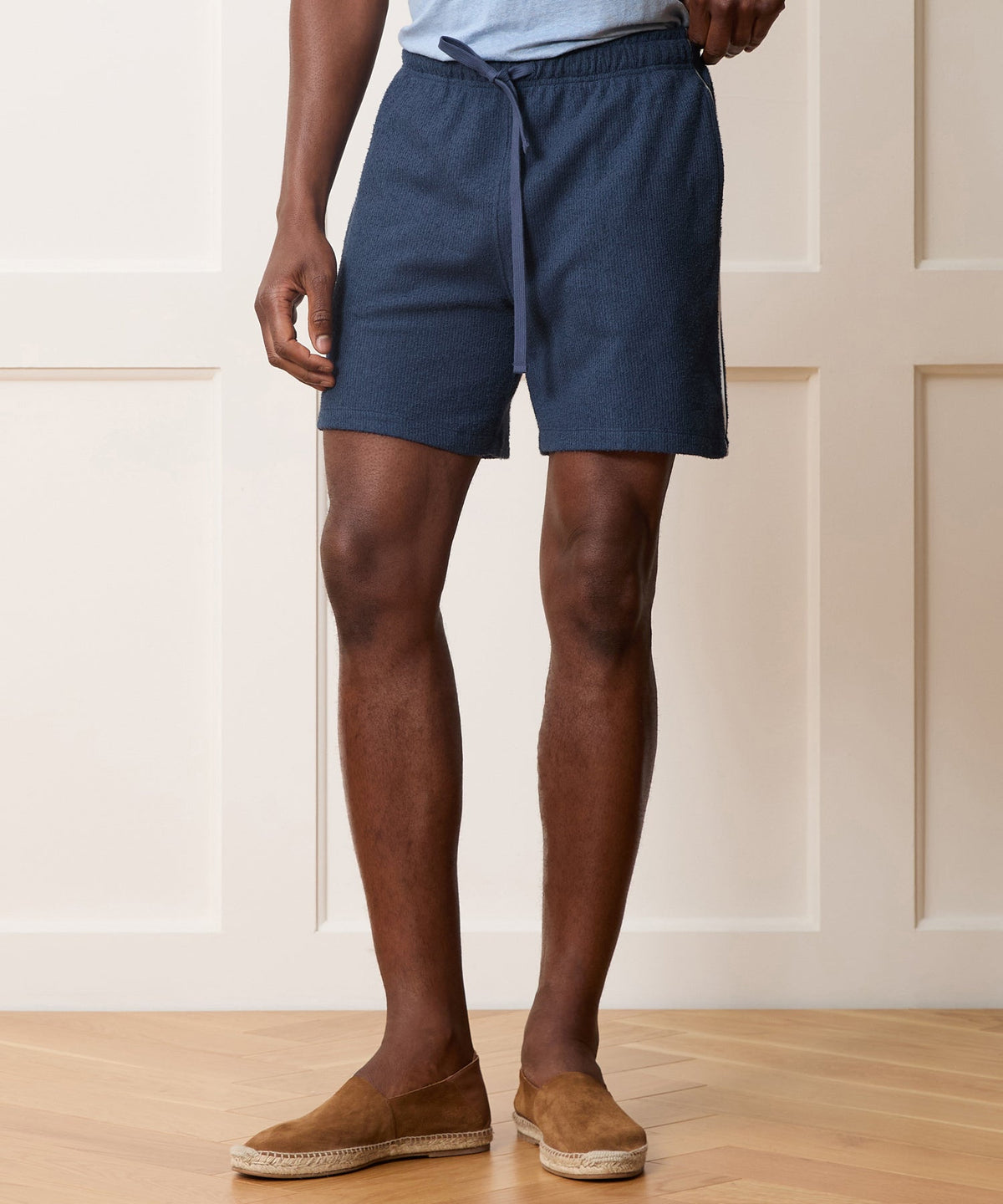 Todd Snyder 7" Bouclé Short - Smoked Cobalt