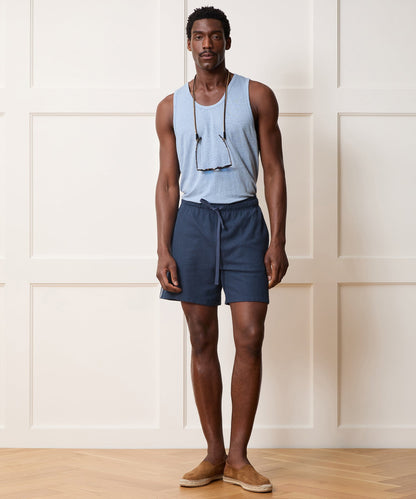 Todd Snyder 7" Bouclé Short - Smoked Cobalt