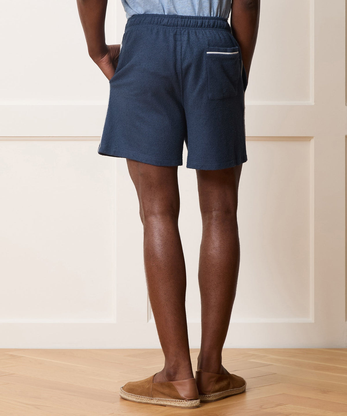 Todd Snyder 7" Bouclé Short - Smoked Cobalt