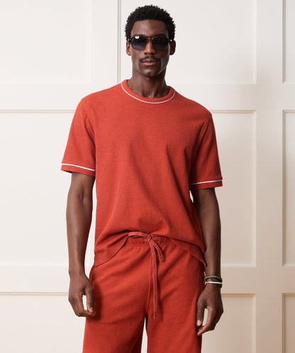 Todd Snyder Bouclé Tee - Smoked Rocoto