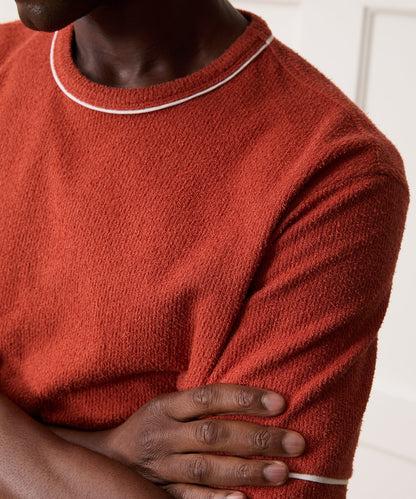 Todd Snyder Bouclé Tee - Smoked Rocoto