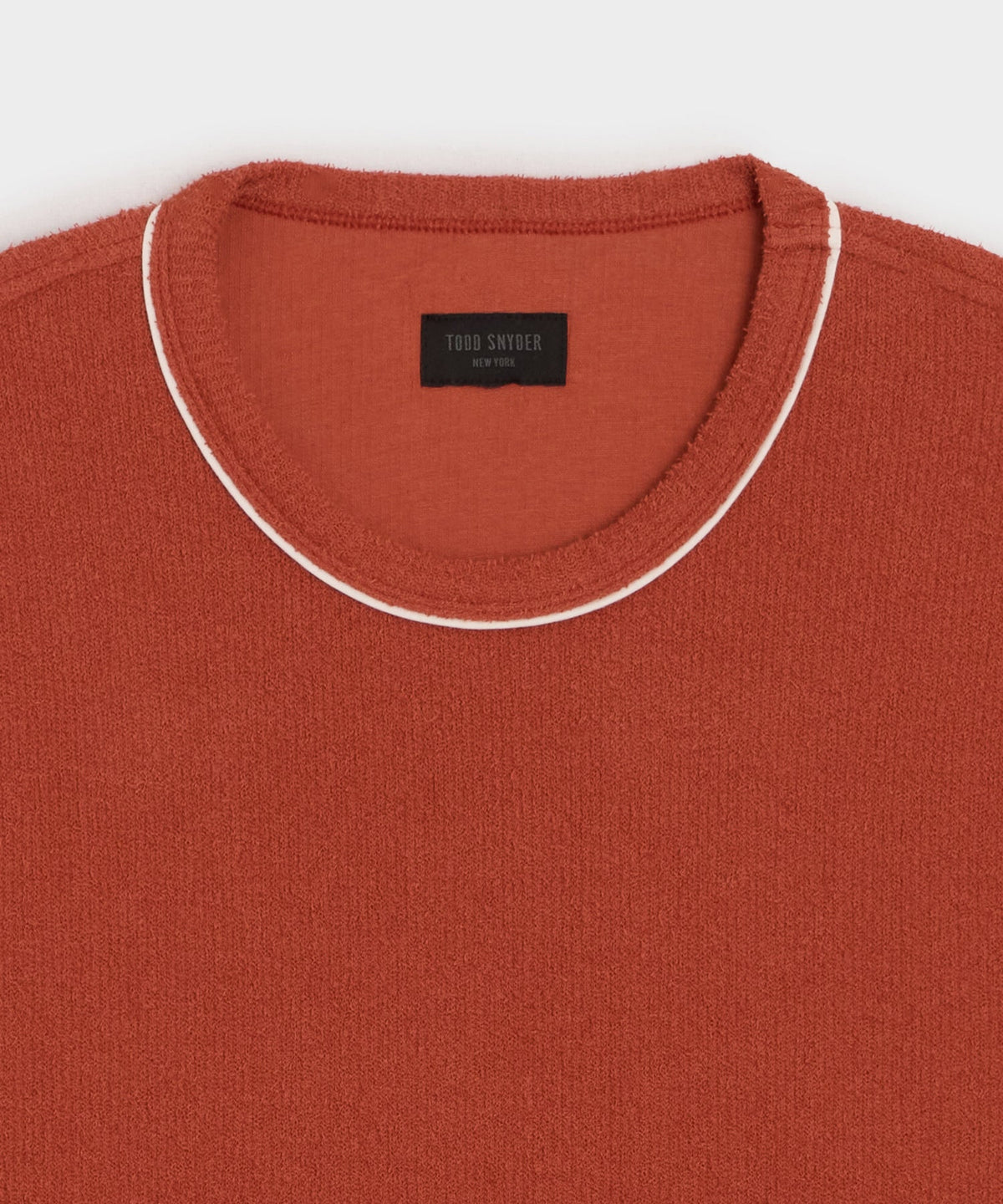 Todd Snyder Bouclé Tee - Smoked Rocoto