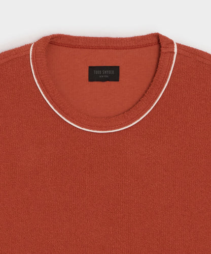 Todd Snyder Bouclé Tee - Smoked Rocoto